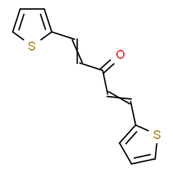 ChemSpider 2D Image | 1,5-Di(2-thienyl)-1,4-pentadien-3-one | C13H10OS2