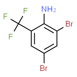 ChemSpider 2D Image | 2,4-DIBROMO-6-(TRIFLUOROMETHYL)ANILINE | C7H4Br2F3N