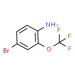 ChemSpider 2D Image | 4-Bromo-2-(trifluoromethoxy)aniline | C7H5BrF3NO