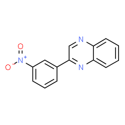 ChemSpider 2D Image | 2-(3-Nitrophenyl)quinoxaline | C14H9N3O2