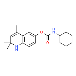 ChemSpider 2D Image | 2,2,4-trimethyl-1H-quinolin-6-yl N-cyclohexylcarbamate | C19H26N2O2