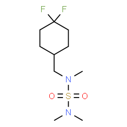 ChemSpider 2D Image | N-[(4,4-Difluorocyclohexyl)methyl]-N,N',N'-trimethylsulfuric diamide | C10H20F2N2O2S