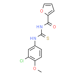 ChemSpider 2D Image | N-[(3-Chloro-4-methoxyphenyl)carbamothioyl]-2-furamide | C13H11ClN2O3S