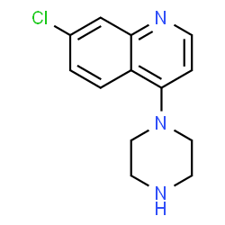 ChemSpider 2D Image | 7-Chloro-4-(1-piperazinyl)quinoline | C13H14ClN3