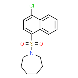 ChemSpider 2D Image | 1-[(4-Chloro-1-naphthyl)sulfonyl]azepane | C16H18ClNO2S