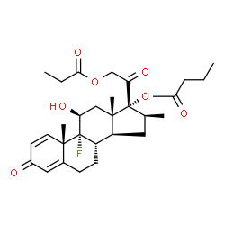 ChemSpider 2D Image | Betamethasone butyrate propionate (JAN) | C29H39FO7