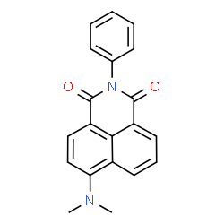 ChemSpider 2D Image | 6-Dimethylamino-2-phenyl-benzo[de]isoquinoline-1,3-dione | C20H16N2O2