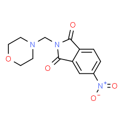ChemSpider 2D Image | 2-Morpholin-4-ylmethyl-5-nitro-isoindole-1,3-dione | C13H13N3O5