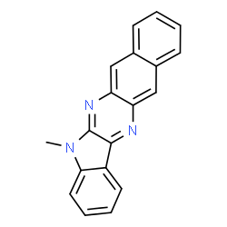 ChemSpider 2D Image | 5-Methyl-5H-benzo[g]indolo[2,3-b]quinoxaline | C19H13N3