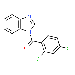 ChemSpider 2D Image | 1-(2,4-dichlorobenzoyl)-1H-benzimidazole | C14H8Cl2N2O