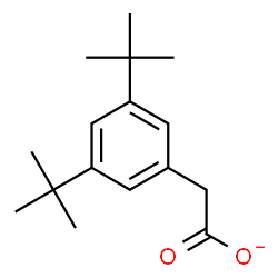 ChemSpider 2D Image | [3,5-Bis(2-methyl-2-propanyl)phenyl]acetate | C16H23O2