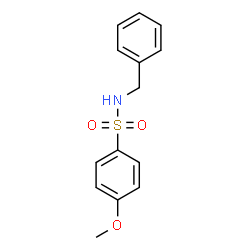 ChemSpider 2D Image | N-Benzyl-4-methoxybenzenesulfonamide | C14H15NO3S