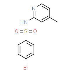 ChemSpider 2D Image | 4-Bromo-N-(4-methyl-2-pyridinyl)benzenesulfonamide | C12H11BrN2O2S