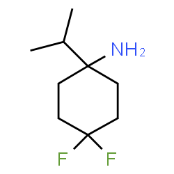 ChemSpider 2D Image | 4,4-Difluoro-1-isopropylcyclohexanamine | C9H17F2N