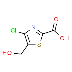 ChemSpider 2D Image | 4-Chloro-5-(hydroxymethyl)-1,3-thiazole-2-carboxylic acid | C5H4ClNO3S