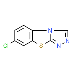 ChemSpider 2D Image | 7-Chloro[1,2,4]triazolo[3,4-b][1,3]benzothiazole | C8H4ClN3S