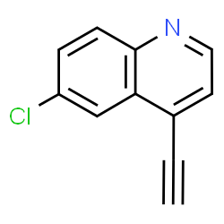 ChemSpider 2D Image | 6-Chloro-4-ethynylquinoline | C11H6ClN