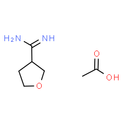 ChemSpider 2D Image | Tetrahydro-3-furancarboximidamide acetate (1:1) | C7H14N2O3