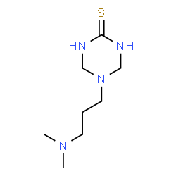 ChemSpider 2D Image | 5-[3-(Dimethylamino)propyl]-1,3,5-triazinane-2-thione | C8H18N4S