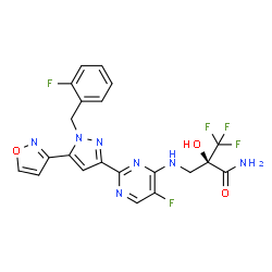 ChemSpider 2D Image | olinciguat | C21H16F5N7O3