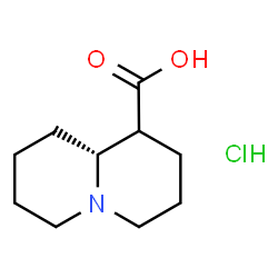 ChemSpider 2D Image | (9aR)-Octahydro-2H-quinolizine-1-carboxylic acid hydrochloride (1:1) | C10H18ClNO2