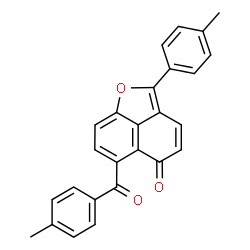 ChemSpider 2D Image | 6-(4-Methylbenzoyl)-2-(4-methylphenyl)-5H-naphtho[1,8-bc]furan-5-one | C26H18O3