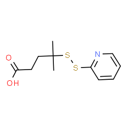 ChemSpider 2D Image | 4-Methyl-4-(2-pyridinyldisulfanyl)pentanoic acid | C11H15NO2S2