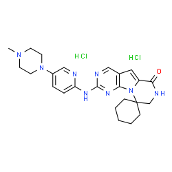 ChemSpider 2D Image | trilacicilib dihydrochloride | C24H32Cl2N8O