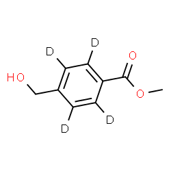 ChemSpider 2D Image | Methyl 4-(hydroxymethyl)(~2~H_4_)benzoate | C9H6D4O3