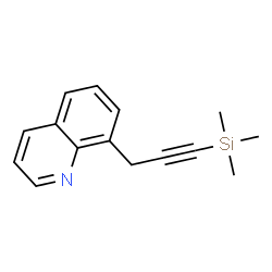 ChemSpider 2D Image | 8-[3-(Trimethylsilyl)-2-propyn-1-yl]quinoline | C15H17NSi