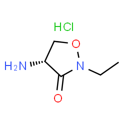 ChemSpider 2D Image | (4R)-4-Amino-2-ethyl-1,2-oxazolidin-3-one hydrochloride (1:1) | C5H11ClN2O2