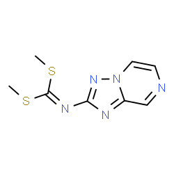 ChemSpider 2D Image | Dimethyl [1,2,4]triazolo[1,5-a]pyrazin-2-ylcarbonodithioimidate | C8H9N5S2