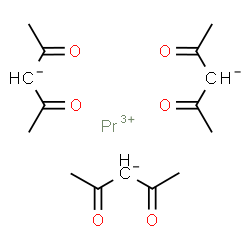 ChemSpider 2D Image | Praseodymium tris(2,4-dioxopentan-3-ide) | C15H21O6Pr