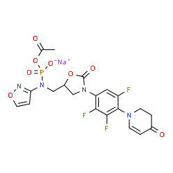 ChemSpider 2D Image | Contezolid acefosamil | C20H17F3N4NaO8P