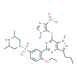 ChemSpider 2D Image | MUTAPRODENAFIL | C27H35N9O5S2