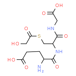 ChemSpider 2D Image | alpha-Glutamyl-S-glycoloylcysteinylglycine | C12H19N3O8S