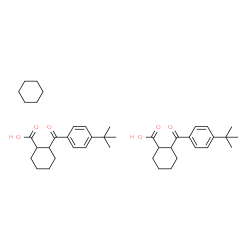 ChemSpider 2D Image | 2-[4-(2-Methyl-2-propanyl)benzoyl]cyclohexanecarboxylic acid - cyclohexane (2:1) | C42H60O6