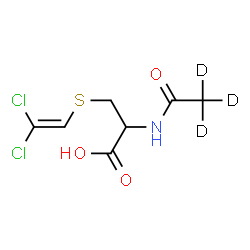 ChemSpider 2D Image | S-(2,2-Dichlorovinyl)-N-(~2~H_3_)ethanoylcysteine | C7H6D3Cl2NO3S