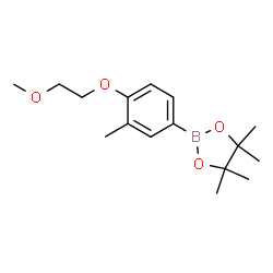 ChemSpider 2D Image | 2-[4-(2-Methoxyethoxy)-3-methylphenyl]-4,4,5,5-tetramethyl-1,3,2-dioxaborolane | C16H25BO4