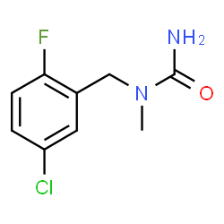 ChemSpider 2D Image | 1-(5-Chloro-2-fluorobenzyl)-1-methylurea | C9H10ClFN2O