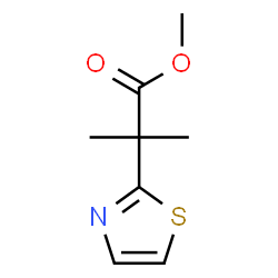ChemSpider 2D Image | Methyl 2-methyl-2-(1,3-thiazol-2-yl)propanoate | C8H11NO2S