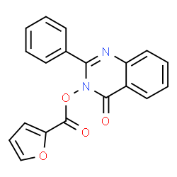 ChemSpider 2D Image | 3-(2-Furoyloxy)-2-phenyl-4(3H)-quinazolinone | C19H12N2O4