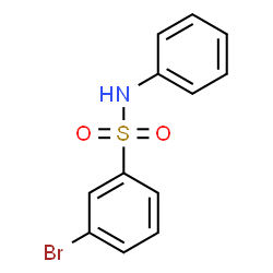 ChemSpider 2D Image | 3-Bromo-N-phenylbenzenesulfonamide | C12H10BrNO2S