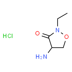 ChemSpider 2D Image | 4-Amino-2-ethyl-1,2-oxazolidin-3-one hydrochloride (1:1) | C5H11ClN2O2