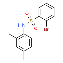 ChemSpider 2D Image | 2-Bromo-N-(2,4-dimethylphenyl)benzenesulfonamide | C14H14BrNO2S