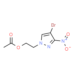 ChemSpider 2D Image | 2-(4-Bromo-3-nitro-1H-pyrazol-1-yl)ethyl acetate | C7H8BrN3O4