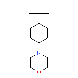 ChemSpider 2D Image | 4-[4-(2-Methyl-2-propanyl)cyclohexyl]morpholine | C14H27NO