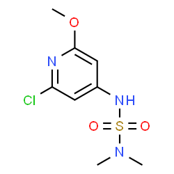 ChemSpider 2D Image | N'-(2-Chloro-6-methoxy-4-pyridinyl)-N,N-dimethylsulfuric diamide | C8H12ClN3O3S