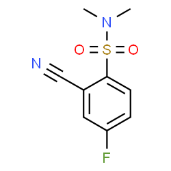 ChemSpider 2D Image | 2-Cyano-4-fluoro-N,N-dimethylbenzenesulfonamide | C9H9FN2O2S