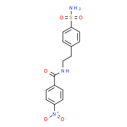 ChemSpider 2D Image | 4-Nitro-N-[2-(4-sulfamoylphenyl)ethyl]benzamide | C15H15N3O5S